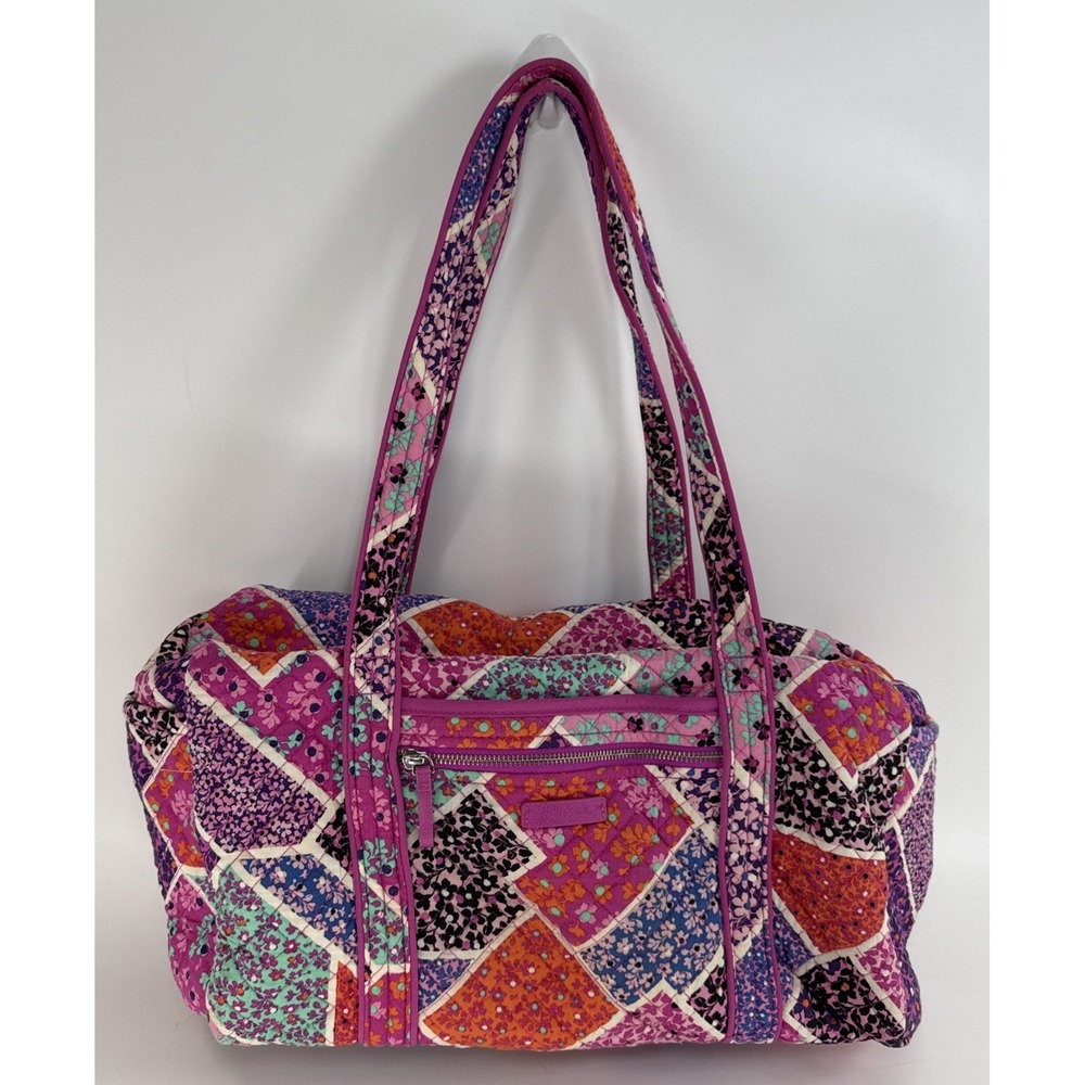 Vera Bradley Iconic Small Vera Tote Charger Pocket Modern Medley Multicolor‎